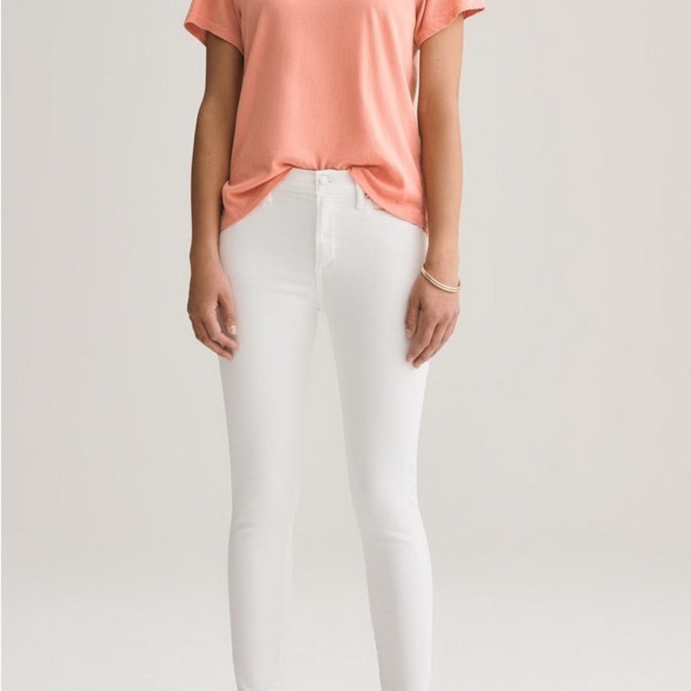 AGOLDE White Sophie Ankle Jean High Rise Slim Ankle Denim Size 28